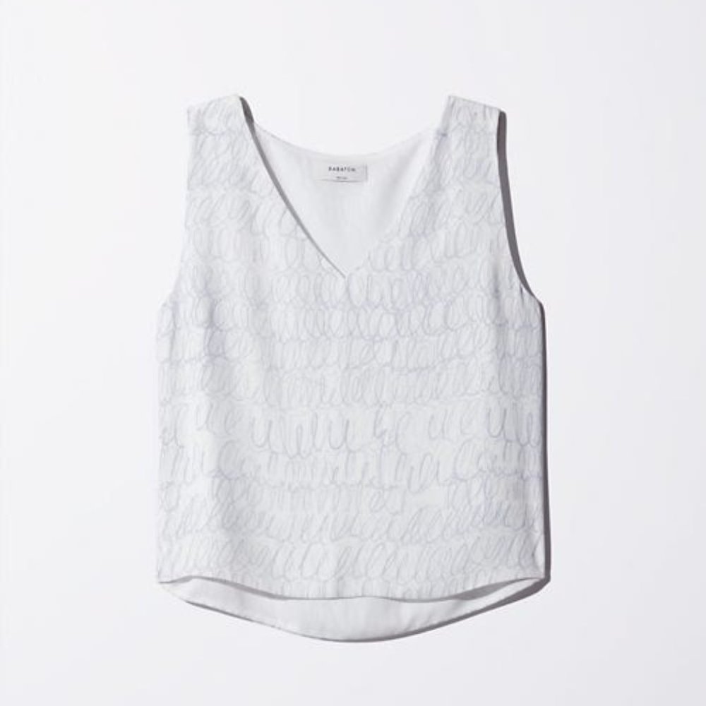 Aritzia Babaton Murphy Blouse (Espace/Devotion) in XS